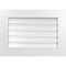 Ekena Millwork Vertical Surface Mount PVC Gable Vent: Functional, w/ 3-1/2"W x 1"P Standard Frame, 28"W x 20"H GVPVE28X2001SF - alternate 1